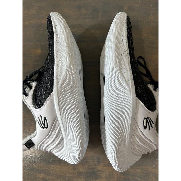 Under Armour Curry Flow 9 Black and white Basketball Shoes Mens 6.5 Womens 8 - Picture 4 of 8